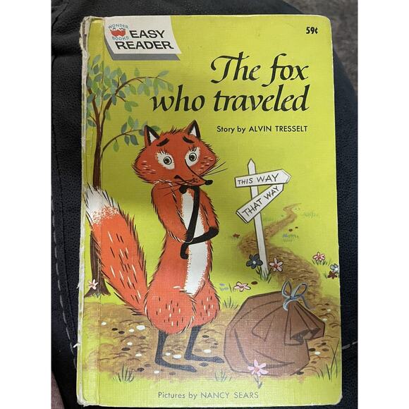 The Fox Who Traveled/Alvin Tresselt/Nancy Sears/Wonder Books/Easy Reader 1968 - Picture 1 of 7